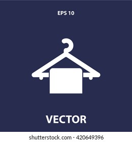 hanger with towel icon
