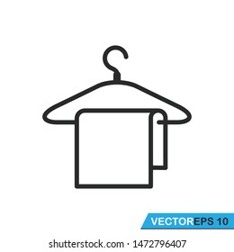 
hanger and towel icon vector design template