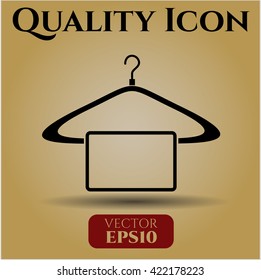 hanger with towel icon vector symbol flat eps jpg app