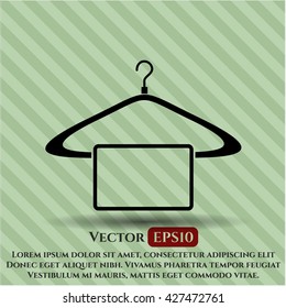 hanger with towel icon vector symbol flat eps jpg app