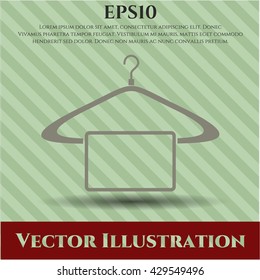 colgador con símbolo del vector de la toalla eps plana jpg aplicación