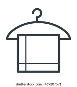 Hanger Towel Vector Icon