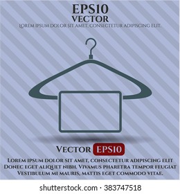 Colgar con icono o símbolo del vector de toalla