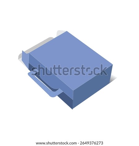 Hanger tuck end box lock inserts 3D template