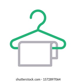 hanger vector color line icon 