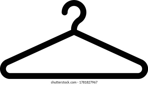 hanger vector flat color icon 