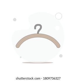hanger vector flat illustration on white