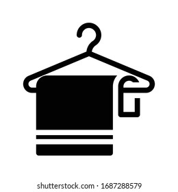 hanger vector glyph flat icon 