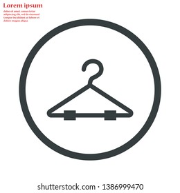 hanger vector icon 10 eps , Lorem ipsum Flat design