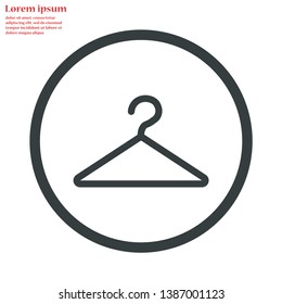 hanger vector icon 10 eps , Lorem ipsum Flat design