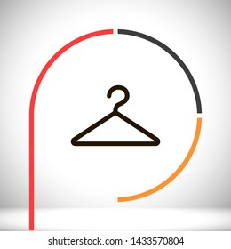 hanger vector icon 10 eps , Lorem ipsum Flat design