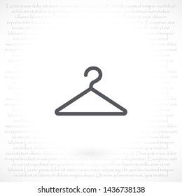 hanger vector icon 10 eps , Lorem ipsum Flat design