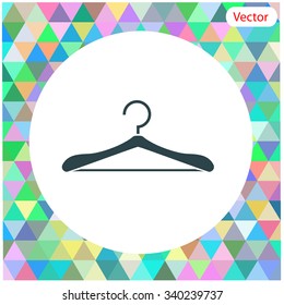 Hanger vector icon.