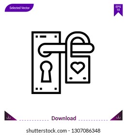 hanger vector icon. Best modern, simple, isolated, flat icon for website design or mobile applications, UI / UX design vector format