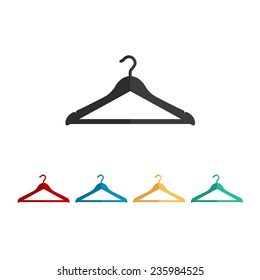 Hanger - vector icon, flat design