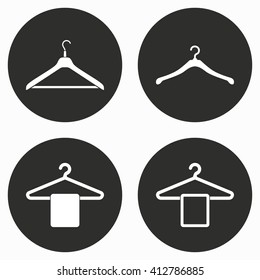 Hanger vector icon. Illustration isolated for graphic and web design.