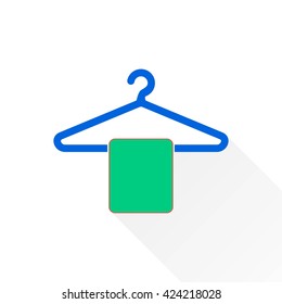 Hanger   vector icon. Illustration isolated on white  background for graphic and web design.