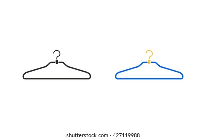 Hanger vector icon. Illustration isolated for graphic and web design.