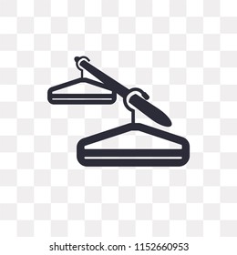 Hanger vector icon isolated on transparent background, Hanger logo concept