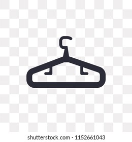 Hanger vector icon isolated on transparent background, Hanger logo concept