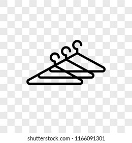 Hanger vector icon isolated on transparent background, Hanger logo concept