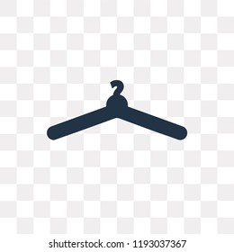 Hanger vector icon isolated on transparent background, Hanger transparency concept can be used web and mobile