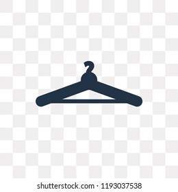 Hanger vector icon isolated on transparent background, Hanger transparency concept can be used web and mobile