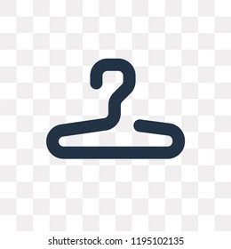 Hanger vector icon isolated on transparent background, Hanger transparency concept can be used web and mobile