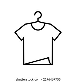 hanger vector icon. Linear style sign for mobile concept and web design. hanger symbol logo illustration. vector graphics - Vector.