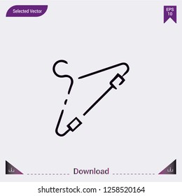Hanger vector icon. Modern, simple, isolated, flat best quality icon for web site designs or mobile apps. Vector illustration eps10.