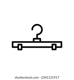 Hanger Vector icon, Outline style, isolated on white Background.