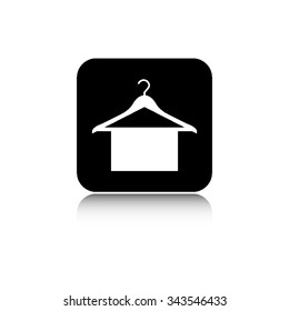 Hanger - vector icon  with shadow