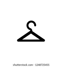hanger vector icon. hanger sign on white background. hanger icon for web and app