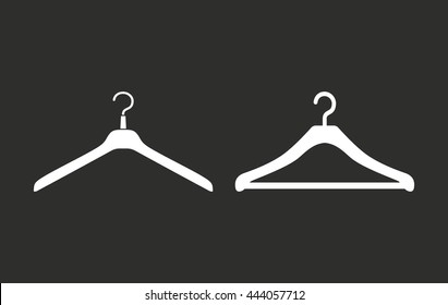 Icono de Vector colgante. Ilustración blanca aislada sobre fondo negro para gráfico y Diseño web.