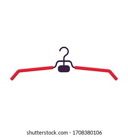 Icono del vector de suspensión.Icono del vector de dibujo aislado en el colgador de fondo blanco.