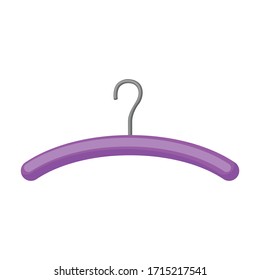 Hanger vector icon.Cartoon vector icon isolated on white background hanger.