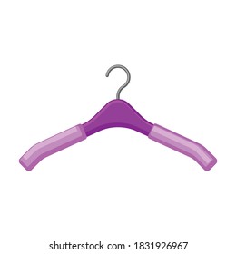 Hanger vector icon.Cartoon vector icon isolated on white background hanger.