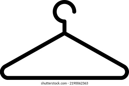 ilustración de hanger Vector en un fondo transparente.Símbolos de calidad premium.Iconos vectoriales de trazo para el diseño de concepto y gráfico.