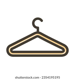 Hanger Vector Thick Line Filled Colors Icon For Personal And Commercial Use.
