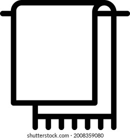 hanger with white background. hanger is a symbol of professtion .thin line icon.