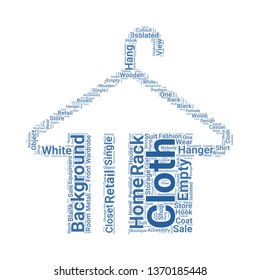 hanger word cloud. tag cloud about hanger