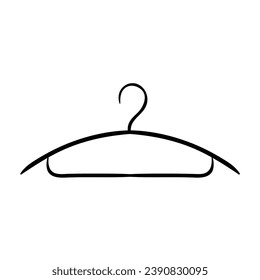 hangers for clothes. Hand drawn vector illustration