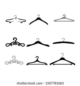 Hangers for clothes. Vector graphic. Hangers vector. Hangers logo. Hangers image