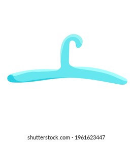 Hangers for clothes. Wardrobe hanger. Vector illustration