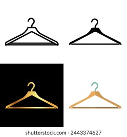 Hangers' icon., these versatile tools keep clothing neat and wrinkle-free, offering an efficient solution for wardrobe organization and storage.