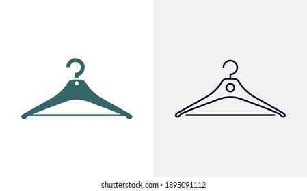 Hangers logo design vector template, Fashion icon concepts, Creative design