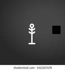 Hangers vector icon. Hangers concept stroke symbol design. Thin graphic elements vector illustration, outline pattern for your web site design, logo, UI. EPS 10.