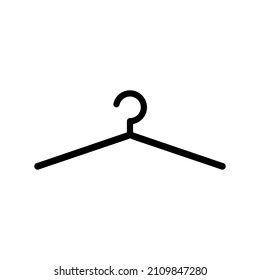 Hangers. Vector icon hanger isolated on a white background.