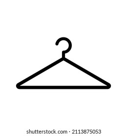 Hangers. Vector icon hanger isolated on a white background.