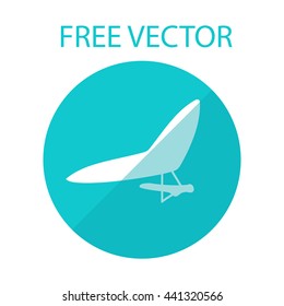 hang-glider free vector style flat